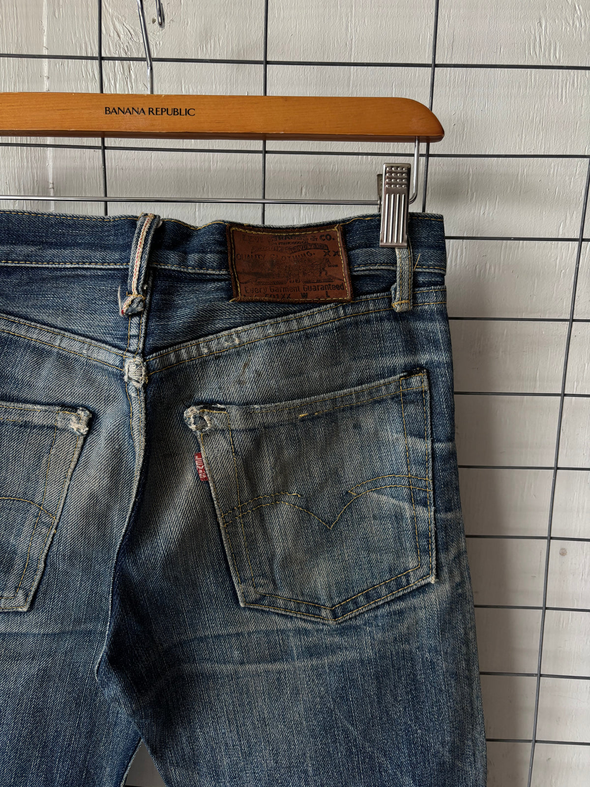 1990s USA Levis LVC 501 Selvedge Faded Jeans