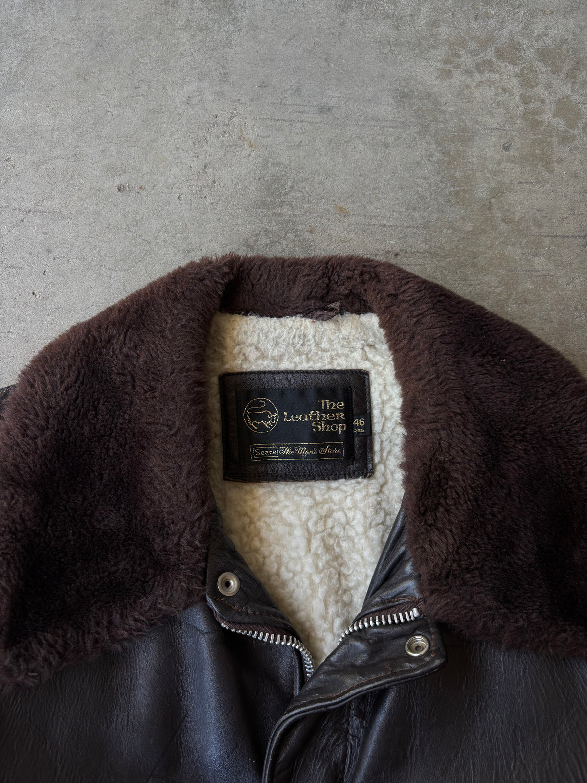 1970s Handpainted Leather Bomber Jacket