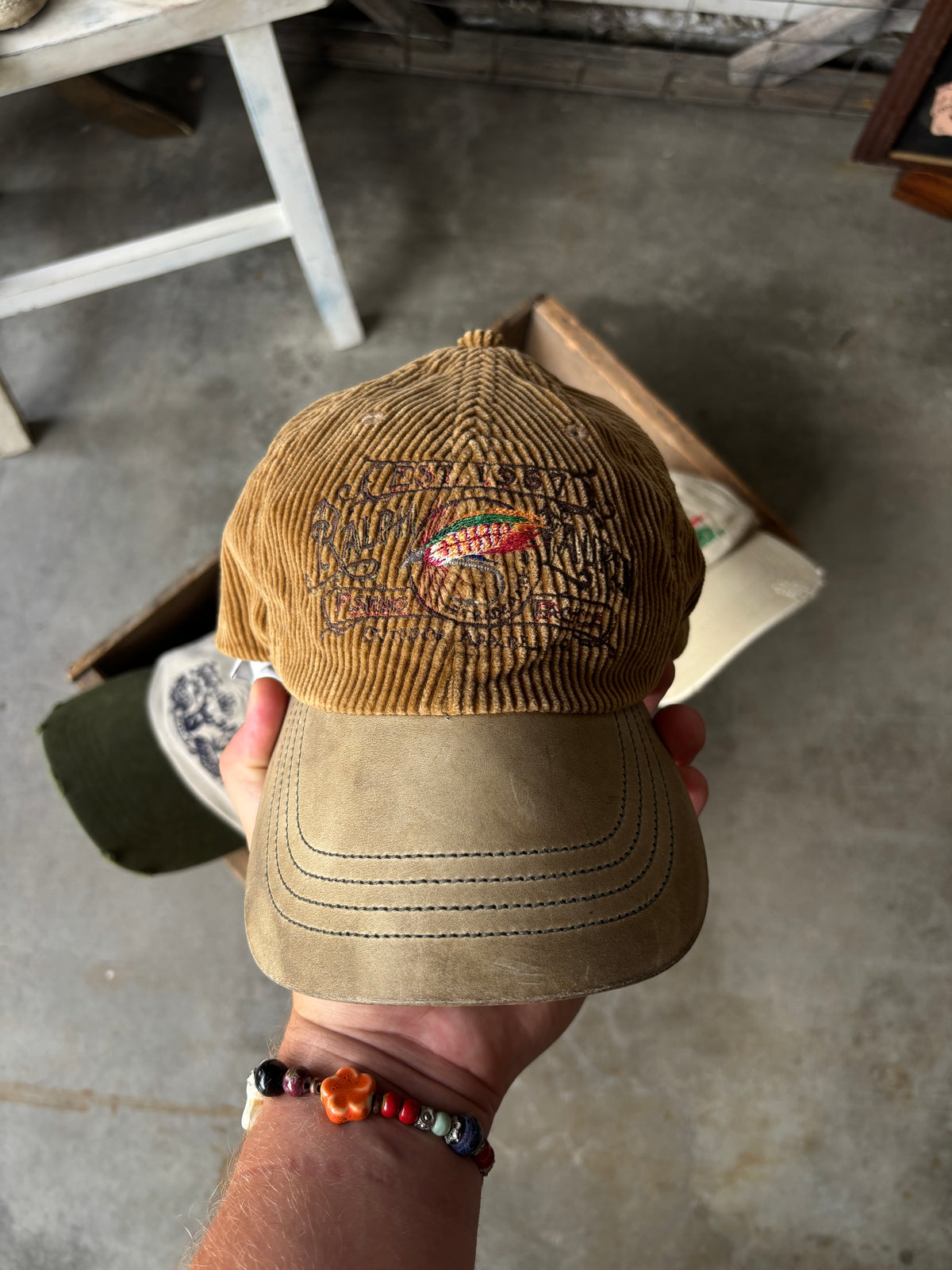 1990s Polo Ralph Lauren Fishing & Tackle Corduroy Cap
