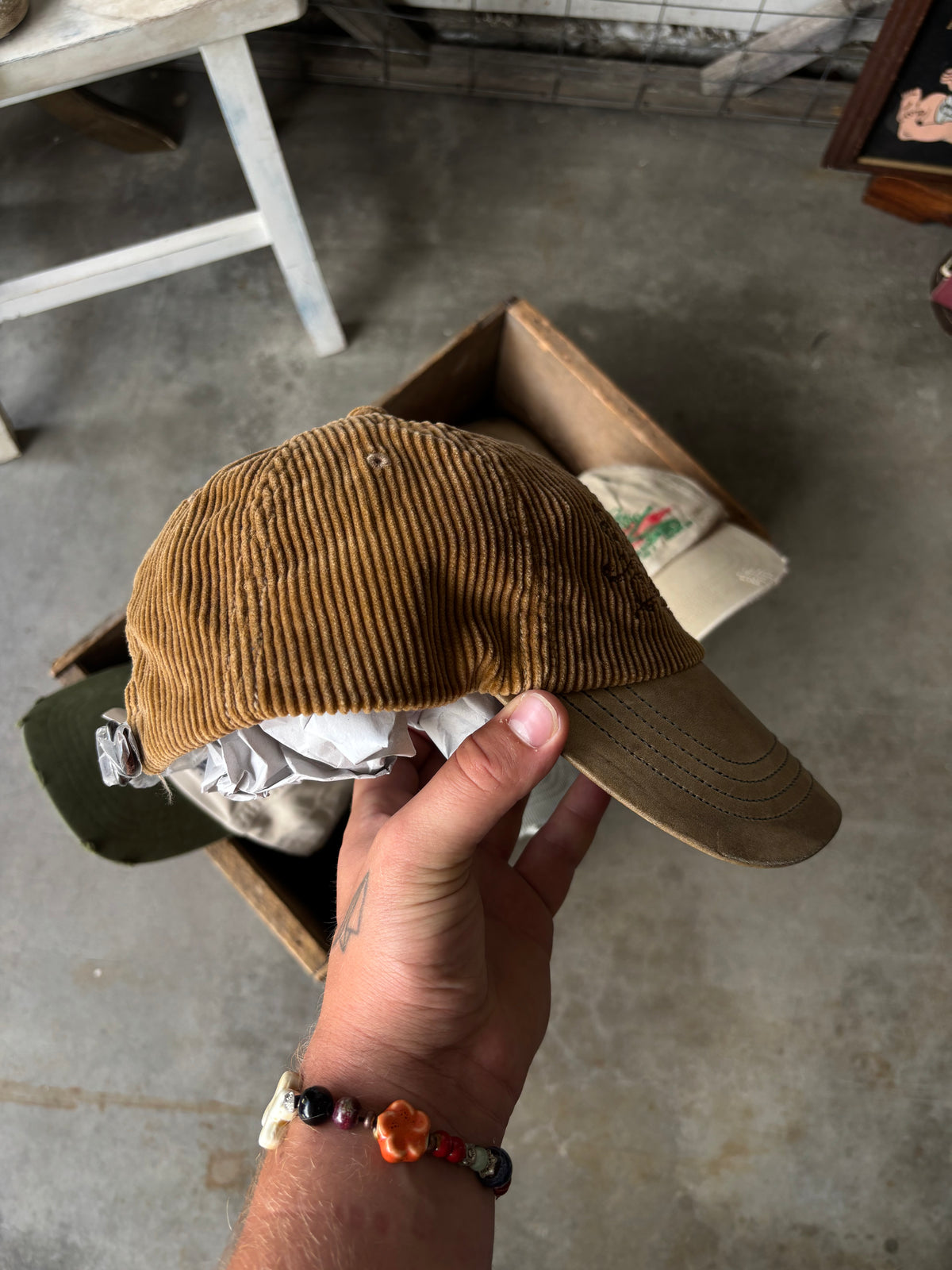 1990s Polo Ralph Lauren Fishing & Tackle Corduroy Cap