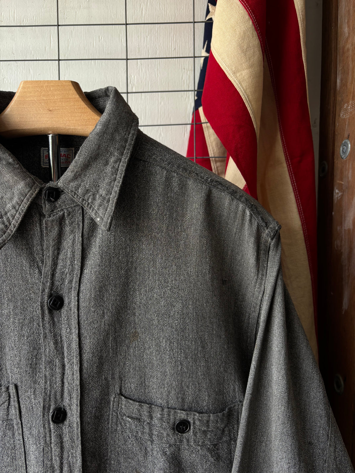 1940s Big Mac Salt & Pepper Work Shirt